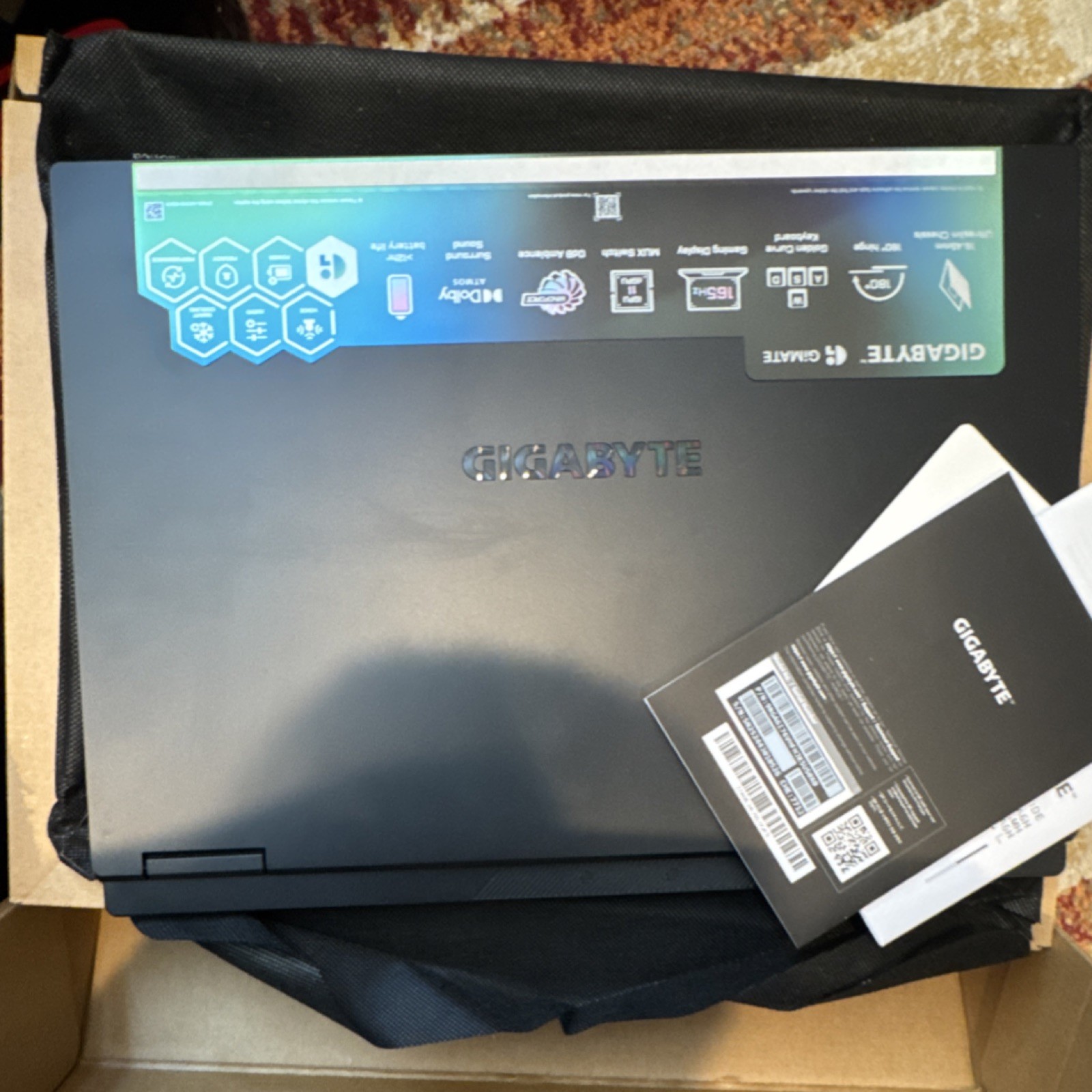 GIGABYTE A16 Gaming Laptop 16″ Intel Core i7 13th Gen Black