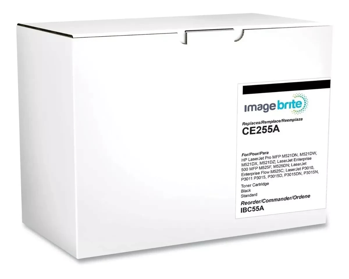 ImageBrite Toner Cartridge Replaces CE255A for HP LaserJet P3010, P3011, P3015