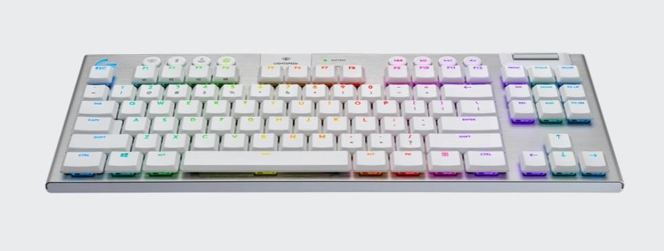 Logitech G915 TKL White Bluetooth Wireless Keyboard GL Tactile – Keyboard Only