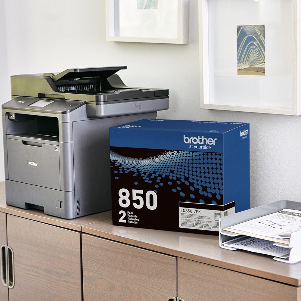 Brother TN850 High-Yield Toner, Black (Twin Pack)