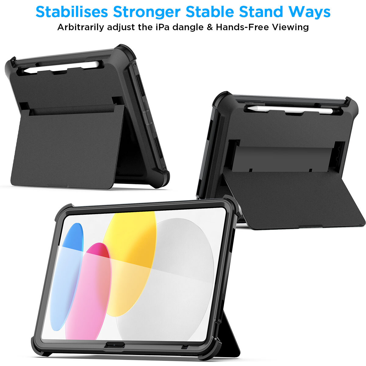 For Apple iPad A16 Case 11 inch 2025 Heavy Duty Shockproof Military Stand Cover