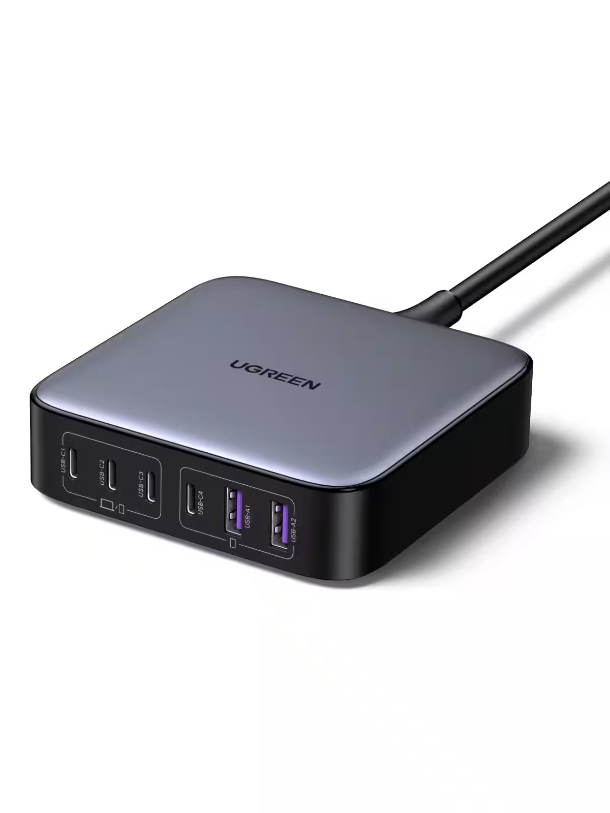 UGREEN – Nexode 6-Port 200W GaN Charging Station, USB-C Fast Charging Desktop…