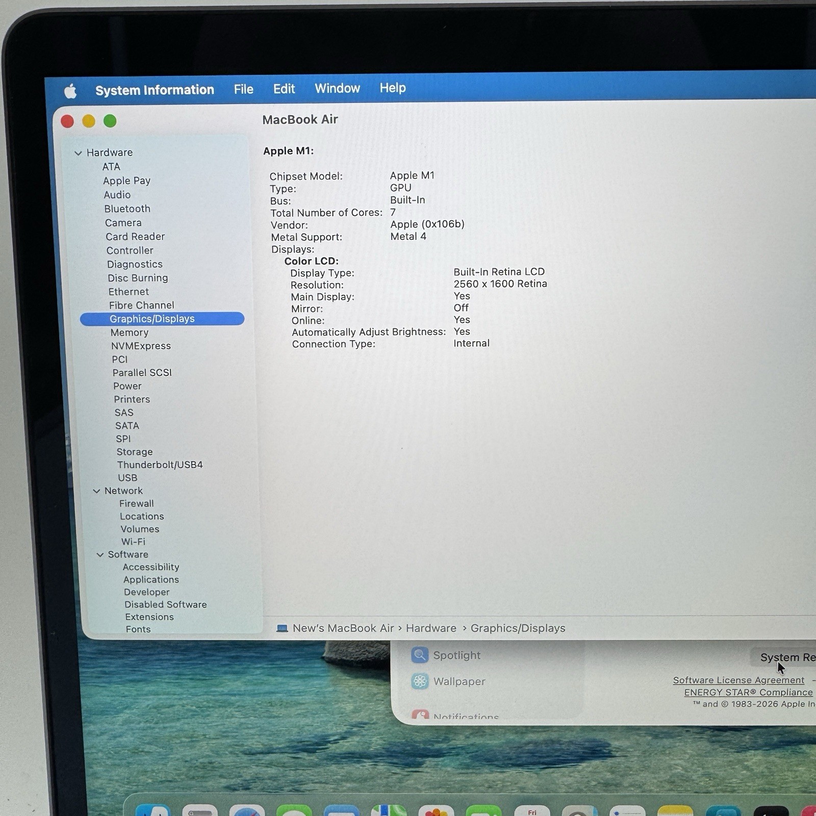 Apple MacBook Air M1 2020 13″ (A2337) | M1 8-Core 3.20GHz | 8GB RAM | 512GB SSD