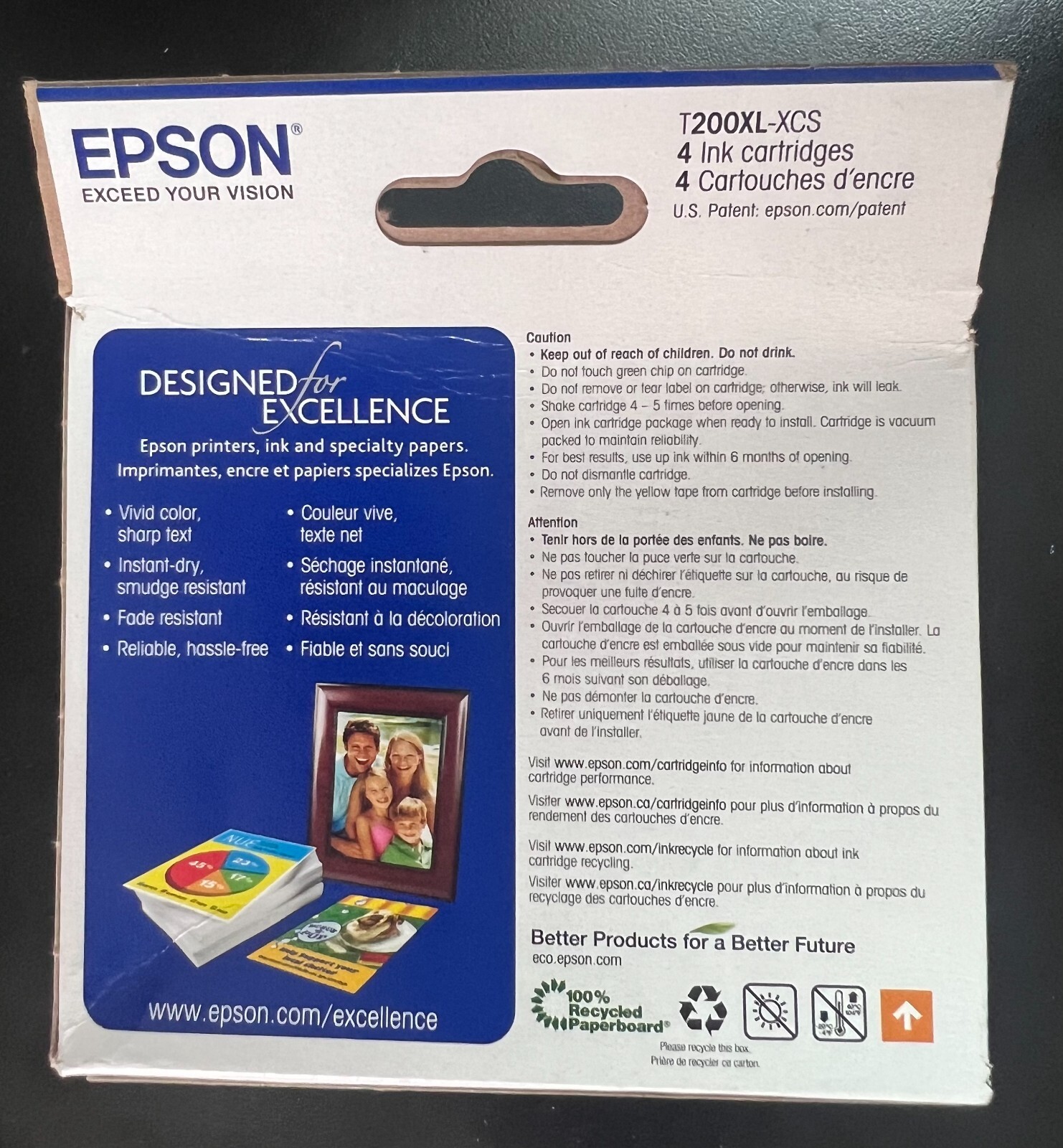 Epson 200XL Black/ Tri Color(Cyan, Magenta And Yellow) High Capacity 4864/0B