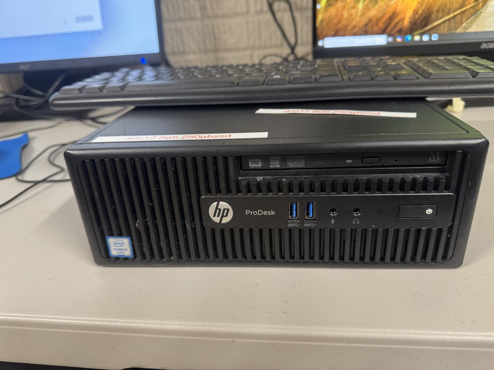 HP Prodesk 400 G3 i3-6100 8gbram 240gb ssd Windows 11
