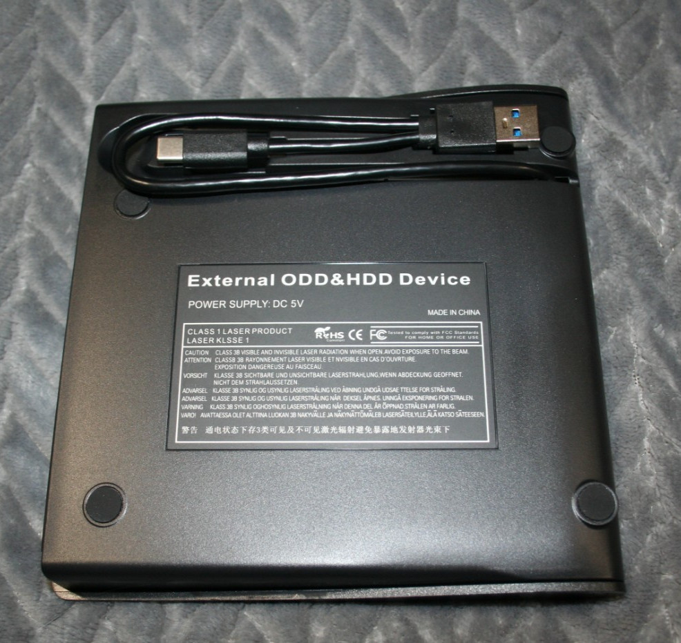 External CD DVD Drive,USB 3.0 and Type-C CD DVD Disc Reader Writer Burner Playe