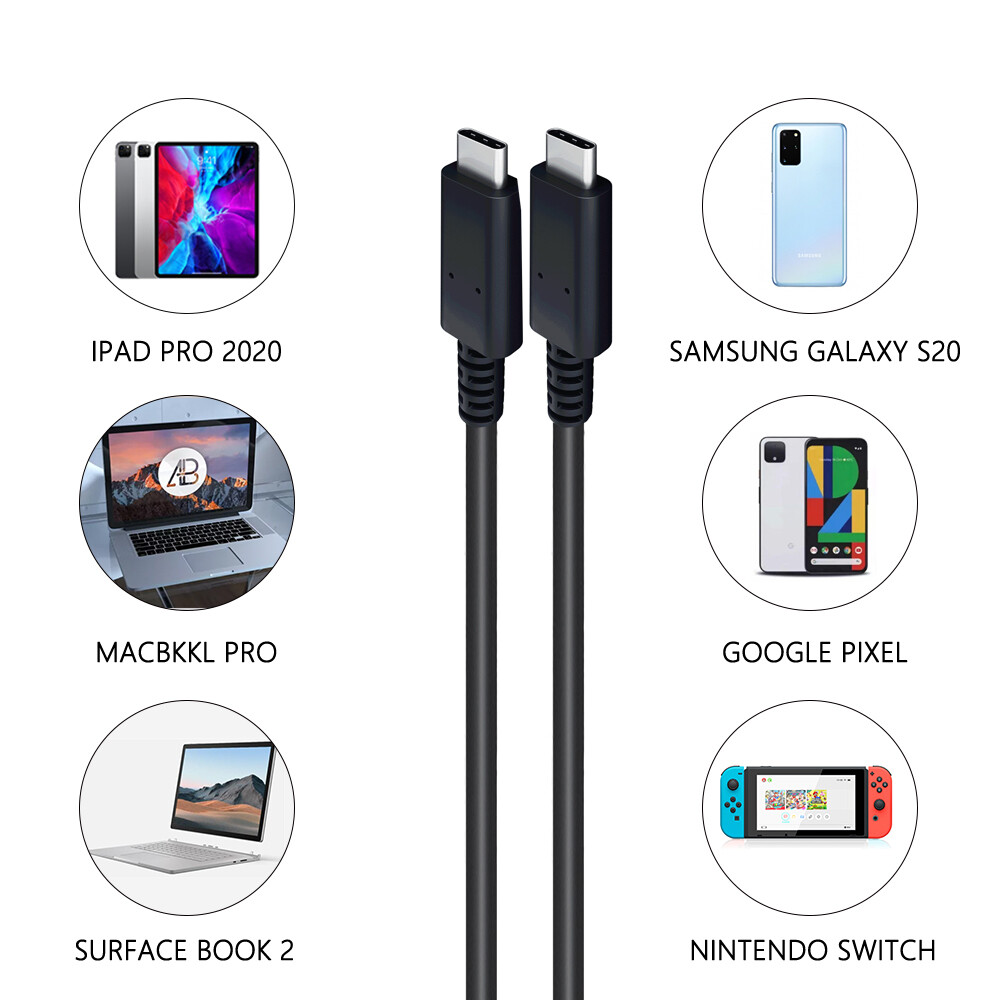 Genuine Lenovo USB-C Cable 1m 4X90U90619 60W for ThinkPad Universal USB-C Dock
