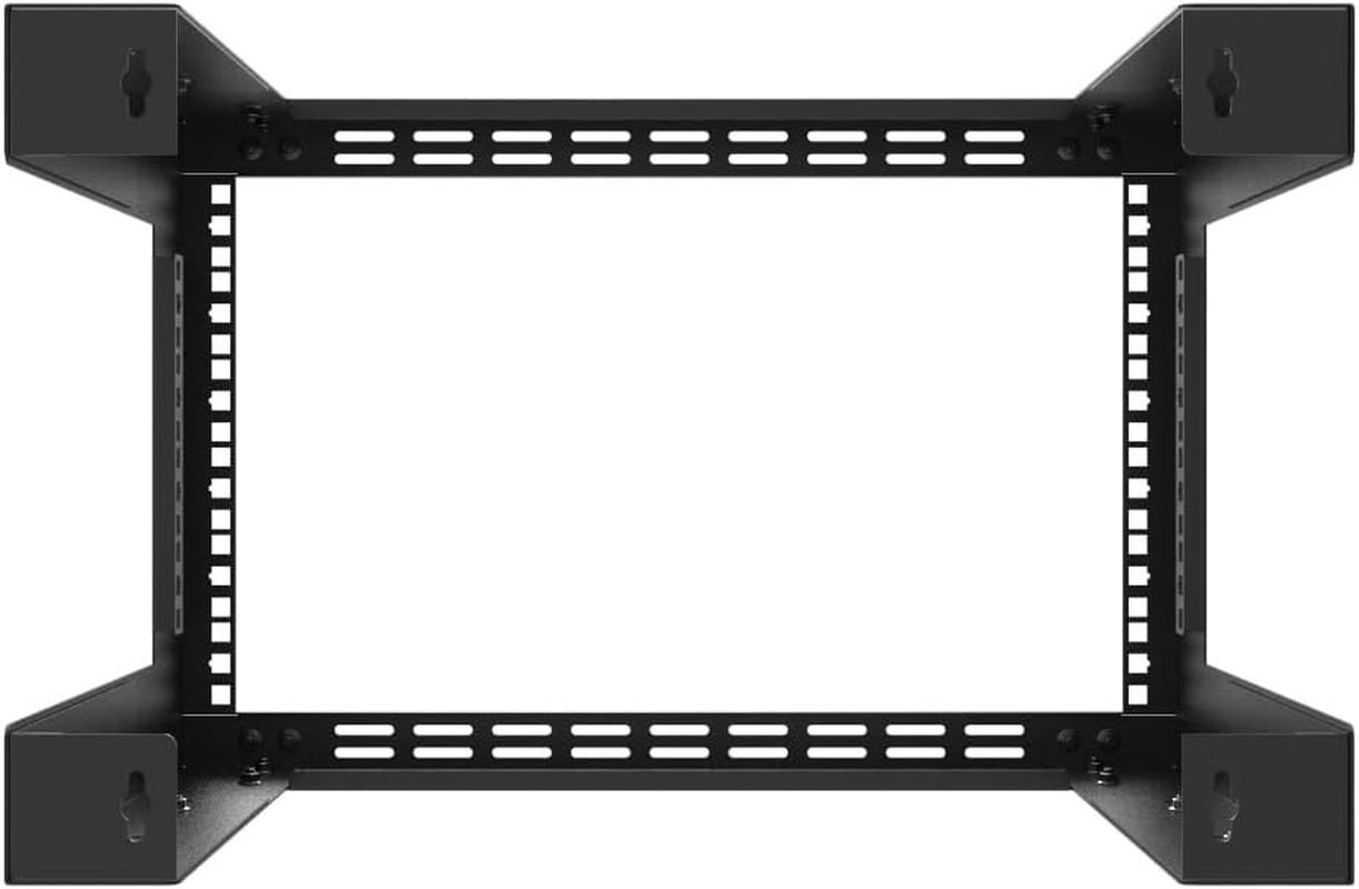 6U Vented Wall Mount Rack – Adjustable Depth for AV & IT Equipment