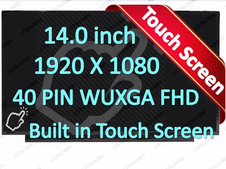 IVO 14″ FHD Touch LED LCD Screen for R140NWF5 RG 1.2 5D11A22491 SD11A22489