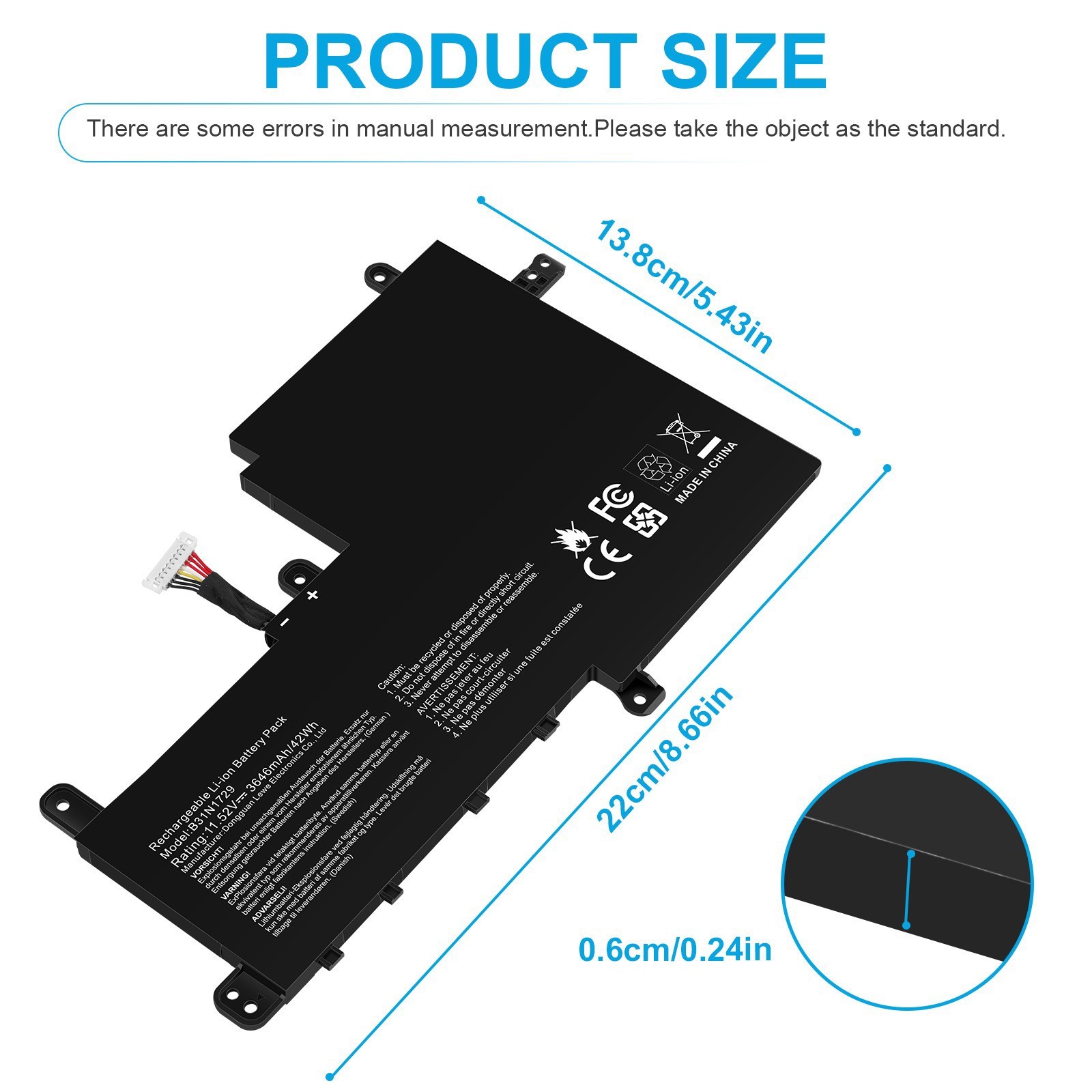 ✅B31N1729 Battery For ASUS VivoBook S15 S530F S530UA S530UN X530FA X530FN S530UF