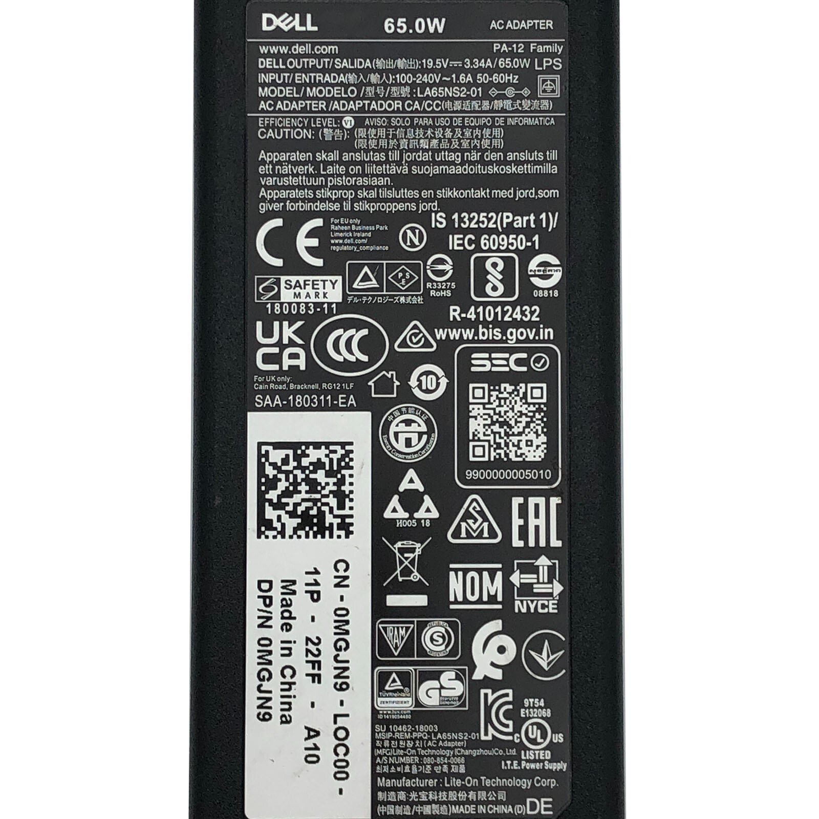 NEW Original Dell AC Adapter Charger for OptiPlex 3050 7010 9020 Desktop Series