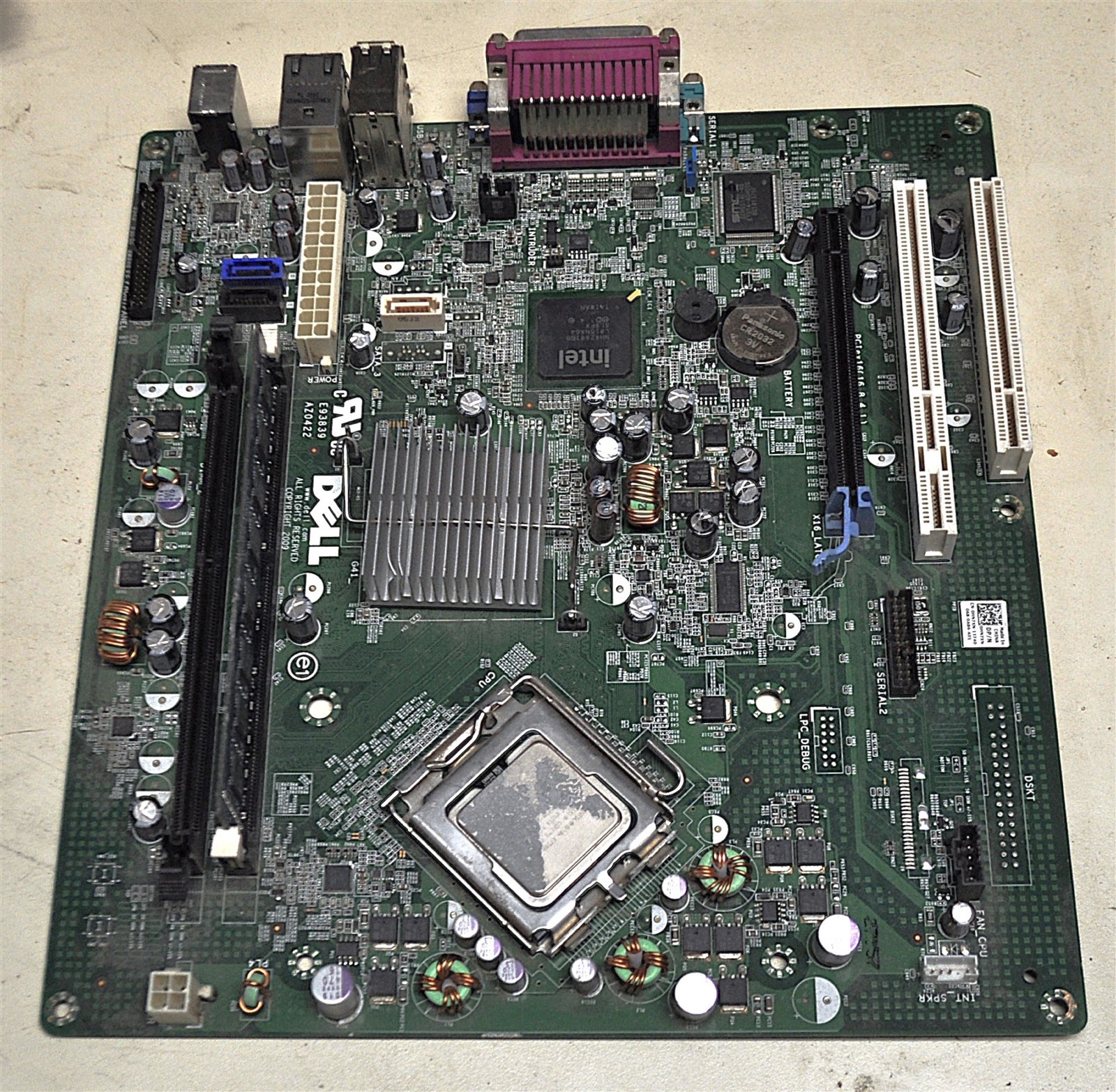 MOTHERBOARD DELL E93839 INTEL PENTIUM CORE 2 DUO 2.93GHz 2GB RAM SCHOOL SURPLUS