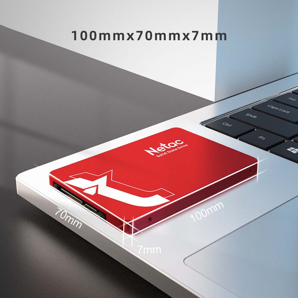 Netac Internal SSD 1TB Solid State Drive 2.5” SATA III 6GB/s Up to 550MBps