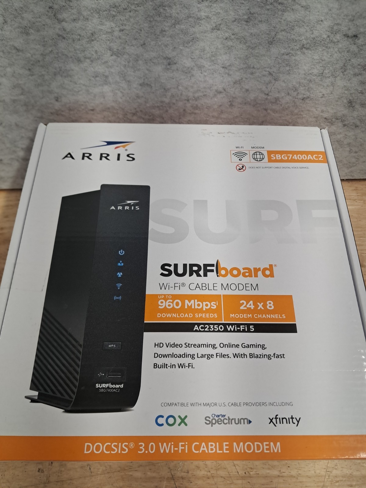 ARRIS SURFboard SBG7400AC2 DOCSIS 3.0 Cable Modem