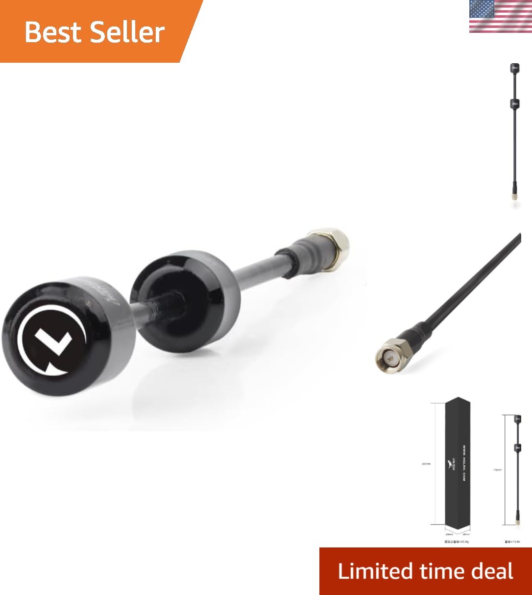 High-Performance 5.8G Dual Antenna with SMA Connector – 30% Better Coverage