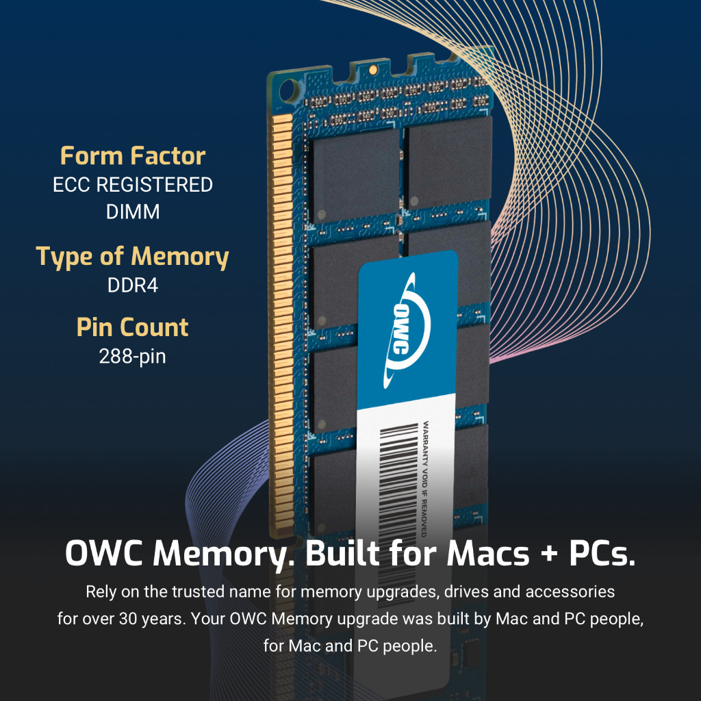 OWC 1TB (8x128GB) DDR4 3200MHz 4Rx4 ECC Registered RDIMM 288pin Memory RAM