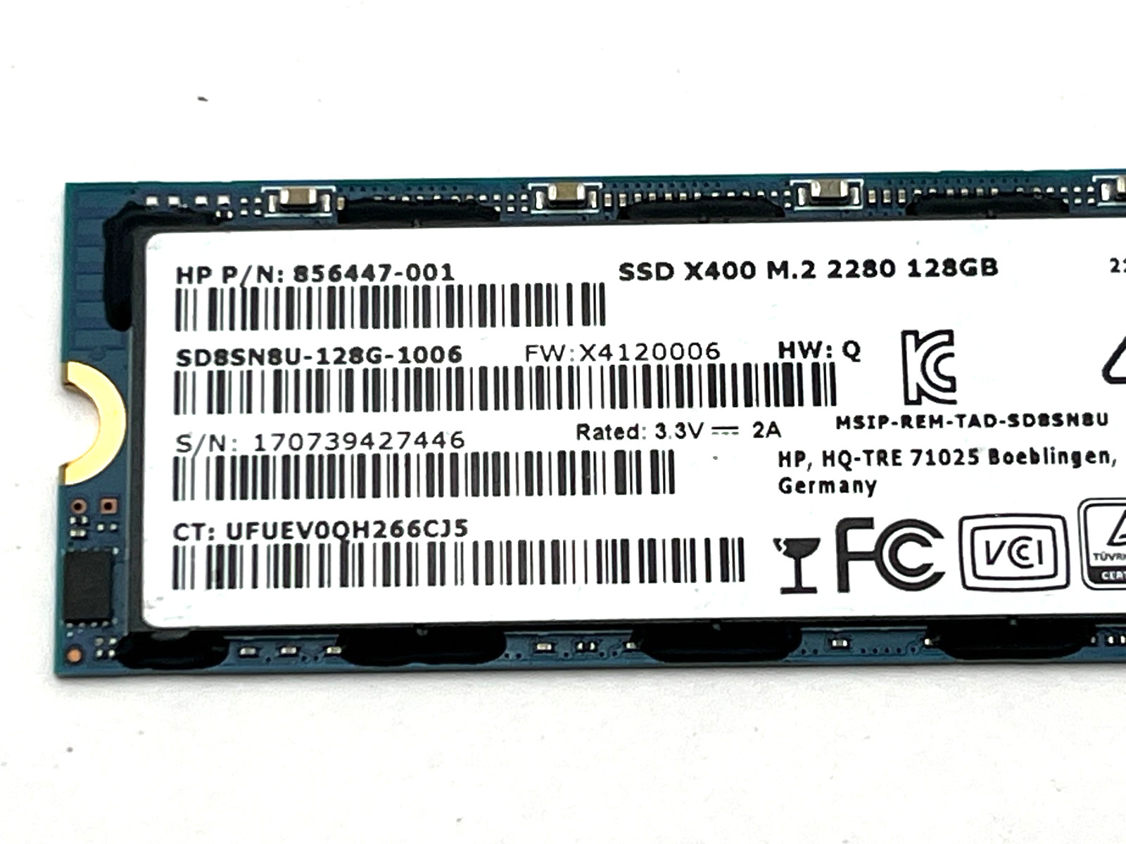 Lot of 20 – 128GB M.2 X400 SanDisk SD8SN8U-128G-1006