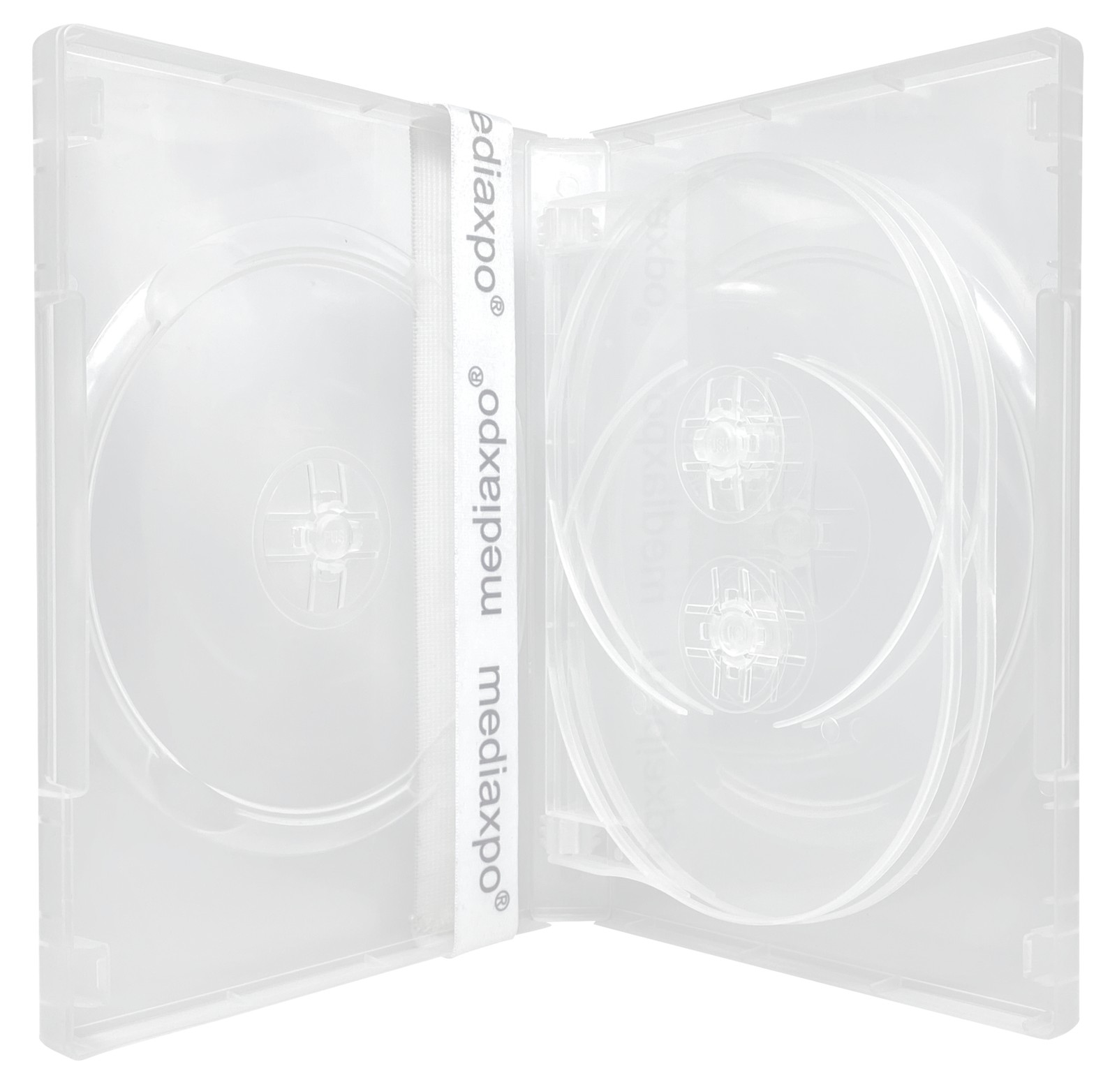 Clear 6 Disc DVD Cases Lot