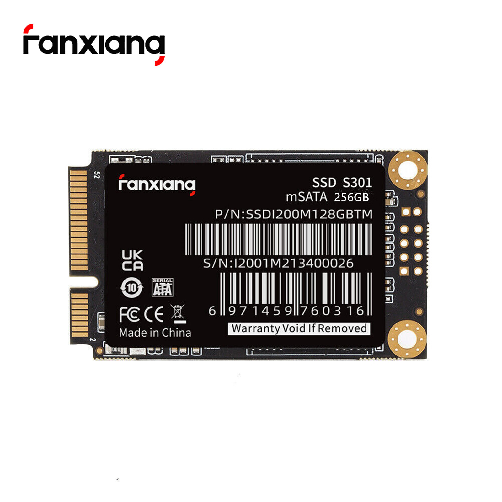 Fanxiang 256GB mSATA SSD Internal Solid State Drive 6Gb/s For PC/ Laptop 500MB/S