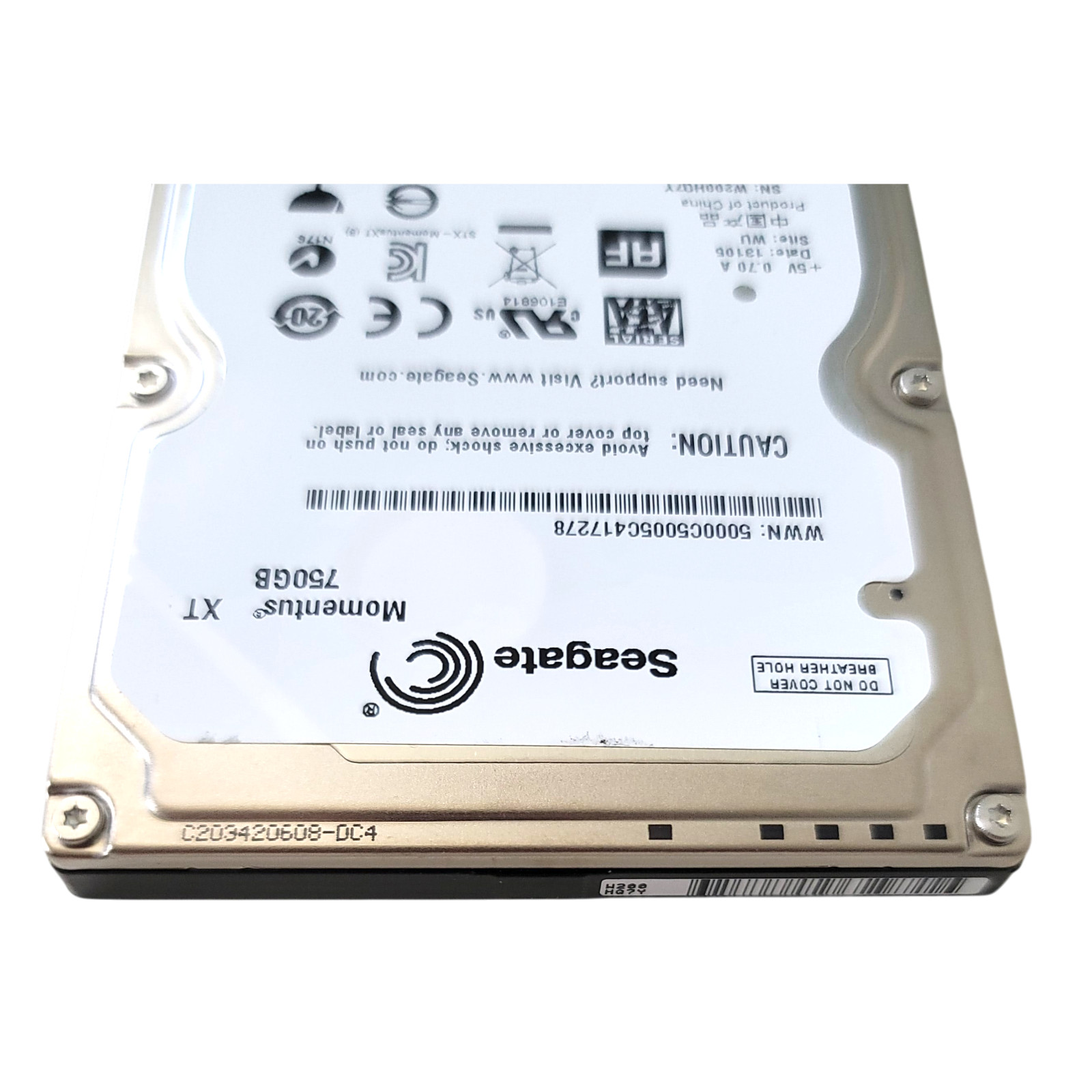 Seagate Momentus XT 750GB 2.5″ SATA III Hybrid Drive SSHD ST750LX003 100% Health