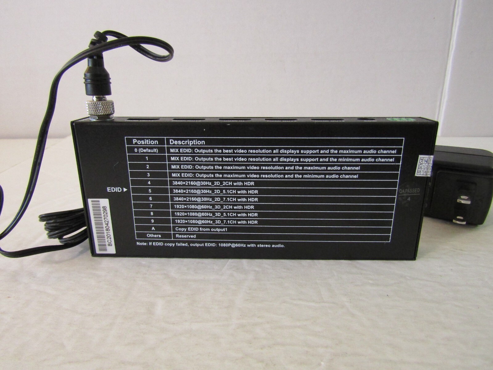 0e-hdmisp1x4 1 To 4 HDMI SPLITER PORT