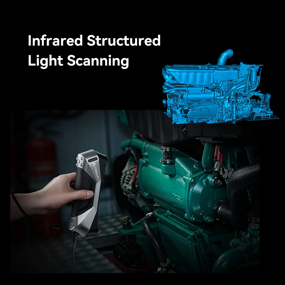 Creality CR-Scan Raptor 3D Scanner for 3D Printer 24-Bit Full-Color Scanning