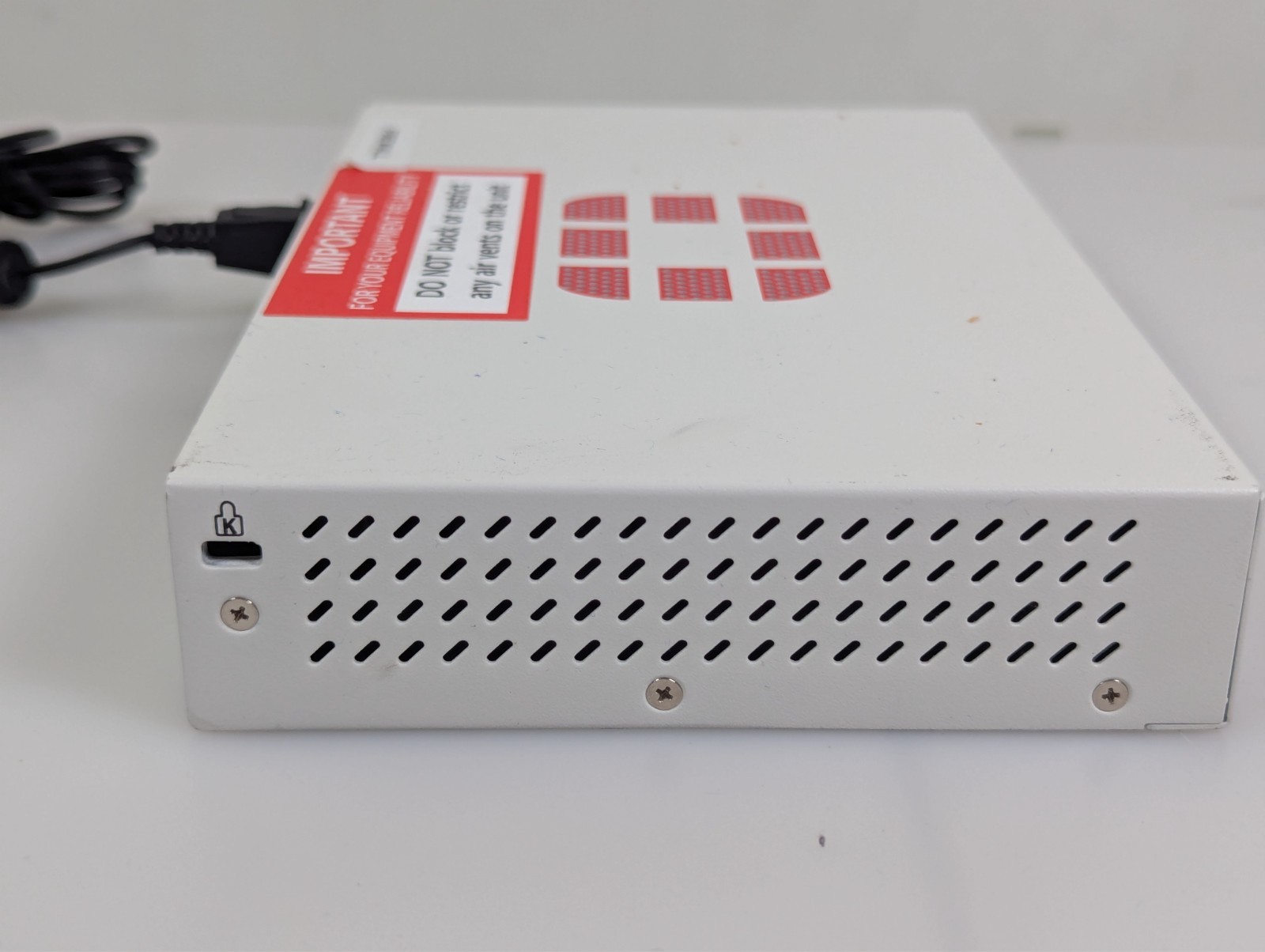 Fortinet Fortigate-50E Network Security Firewall Initialized FG-50E w/Adapter