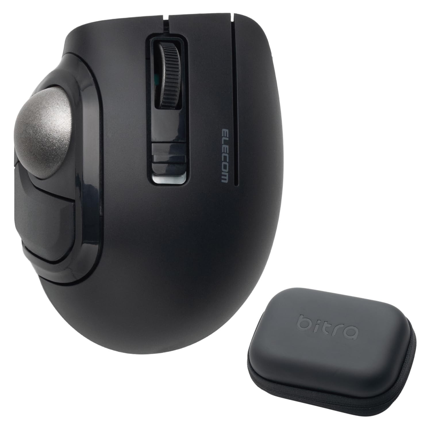 ELECOM bitra Trackball Mouse Bluetooth 5 Buttons Black or White M-MT1MRSABK