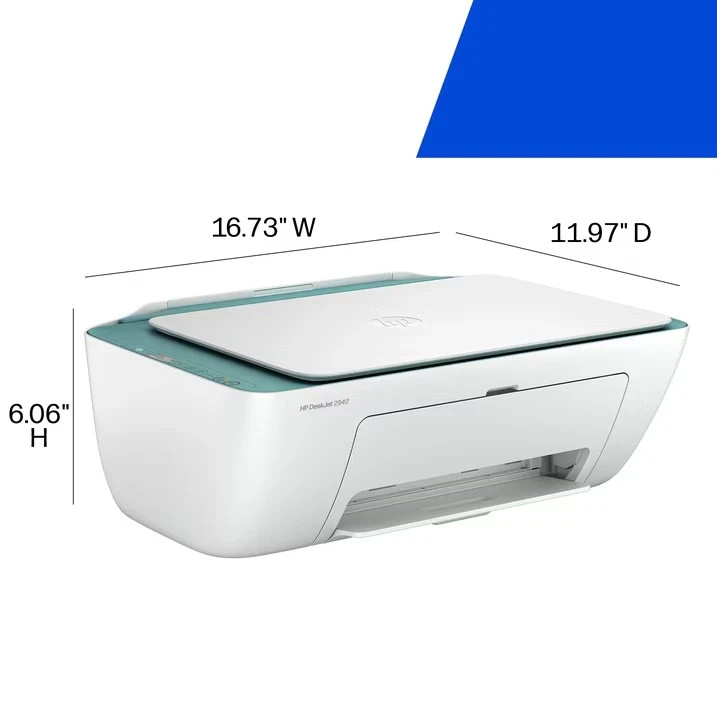 HP DeskJet 2942 Wireless All-in-One Color Inkjet Printer 6 Months Free Ink
