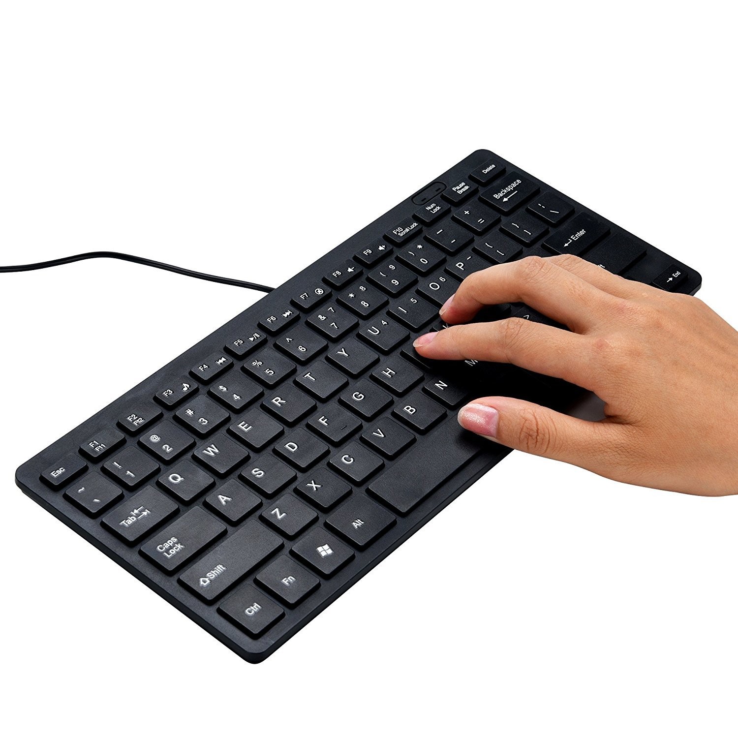 Mini 78 Keys Wired Keyboard – with Keyboard Cover Computer keypad for Laptop