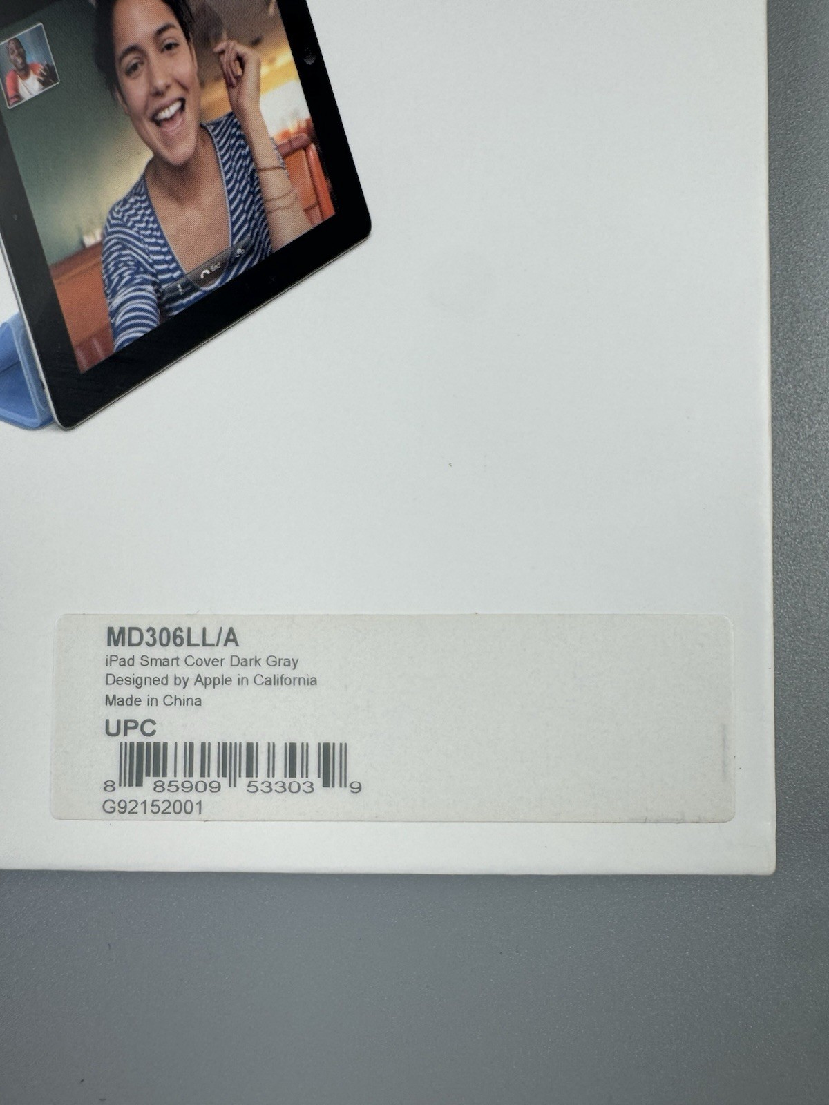 Apple iPad Smart Cover Dark Gray MD306LL/A Polyurethane Magnetic Case