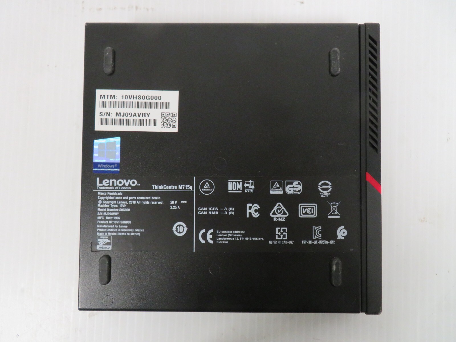 Lenovo ThinkCentre M715Q AMD Mini Desktop Motherboard – 01LM570