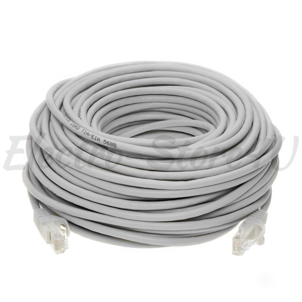 Cat5e Ethernet Patch Cable Gray 1.5 3 5 6 7 10 15 20 25 30 50 75 100 200 FT Lot