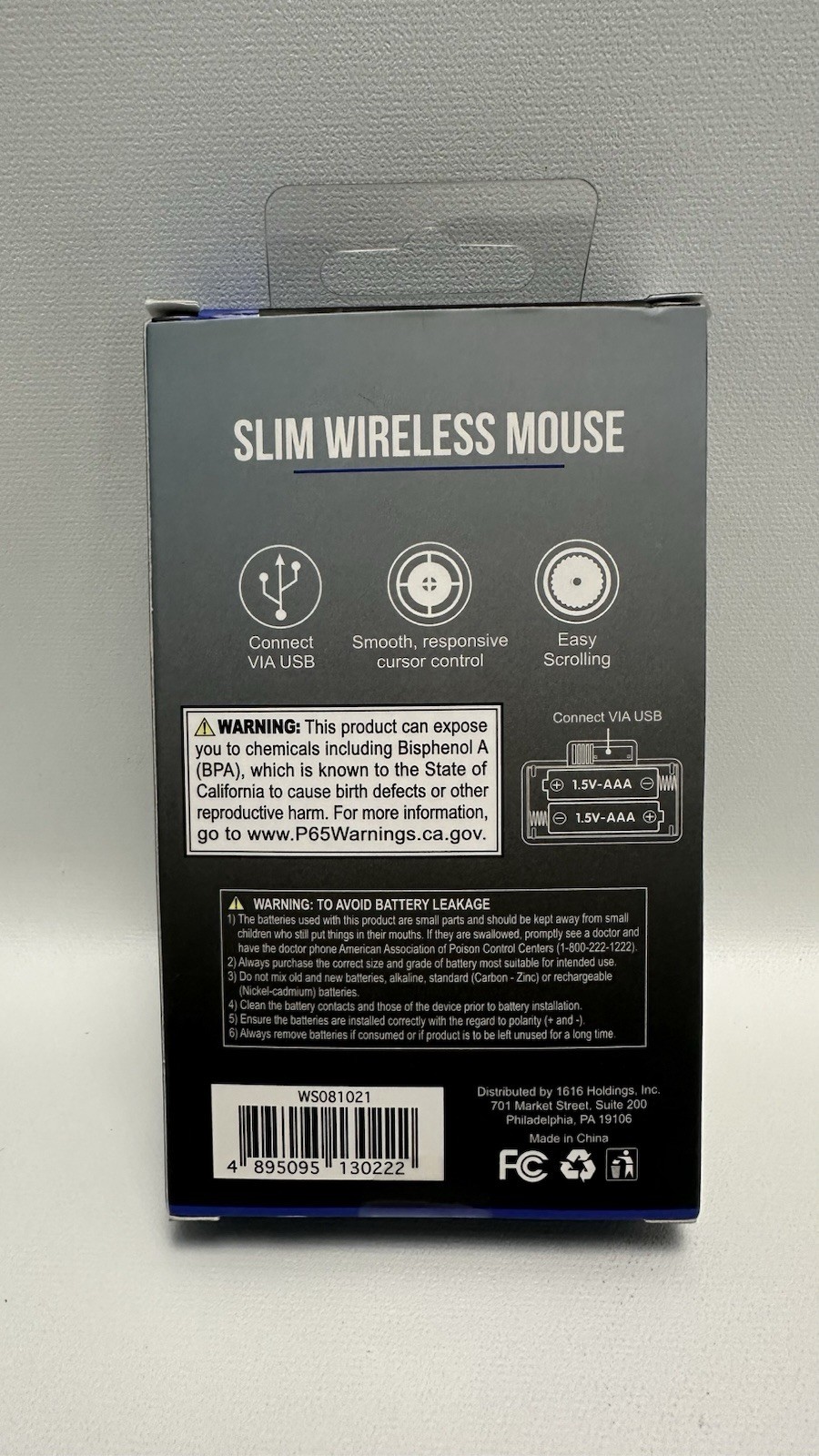 Slim Wireless Mouse White 2.4G USB Optical Laptop Travel Mice New Sealed