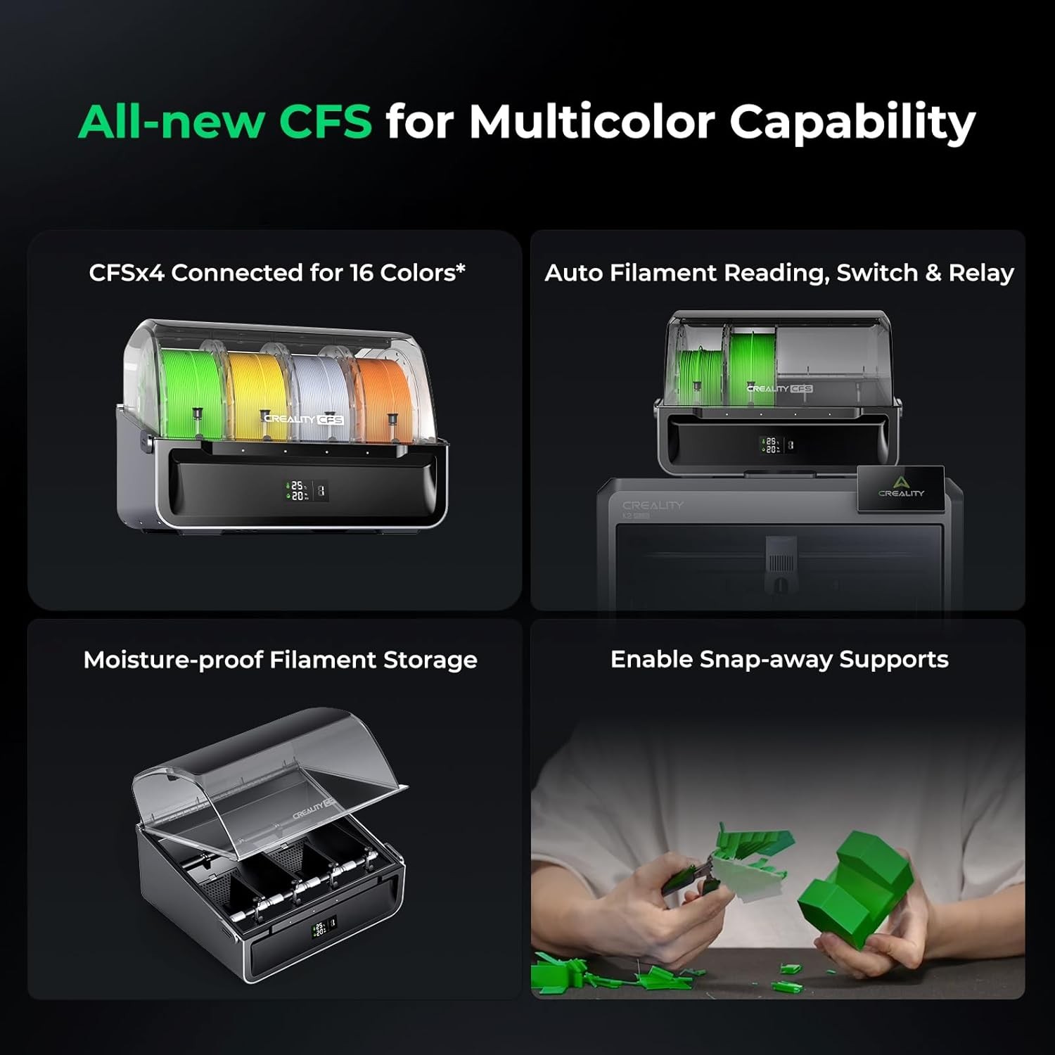 Creality K2 Plus Combo 3D Printer & 3D Scanner Otter/Raptor/Sermoon S1/P1 LOT