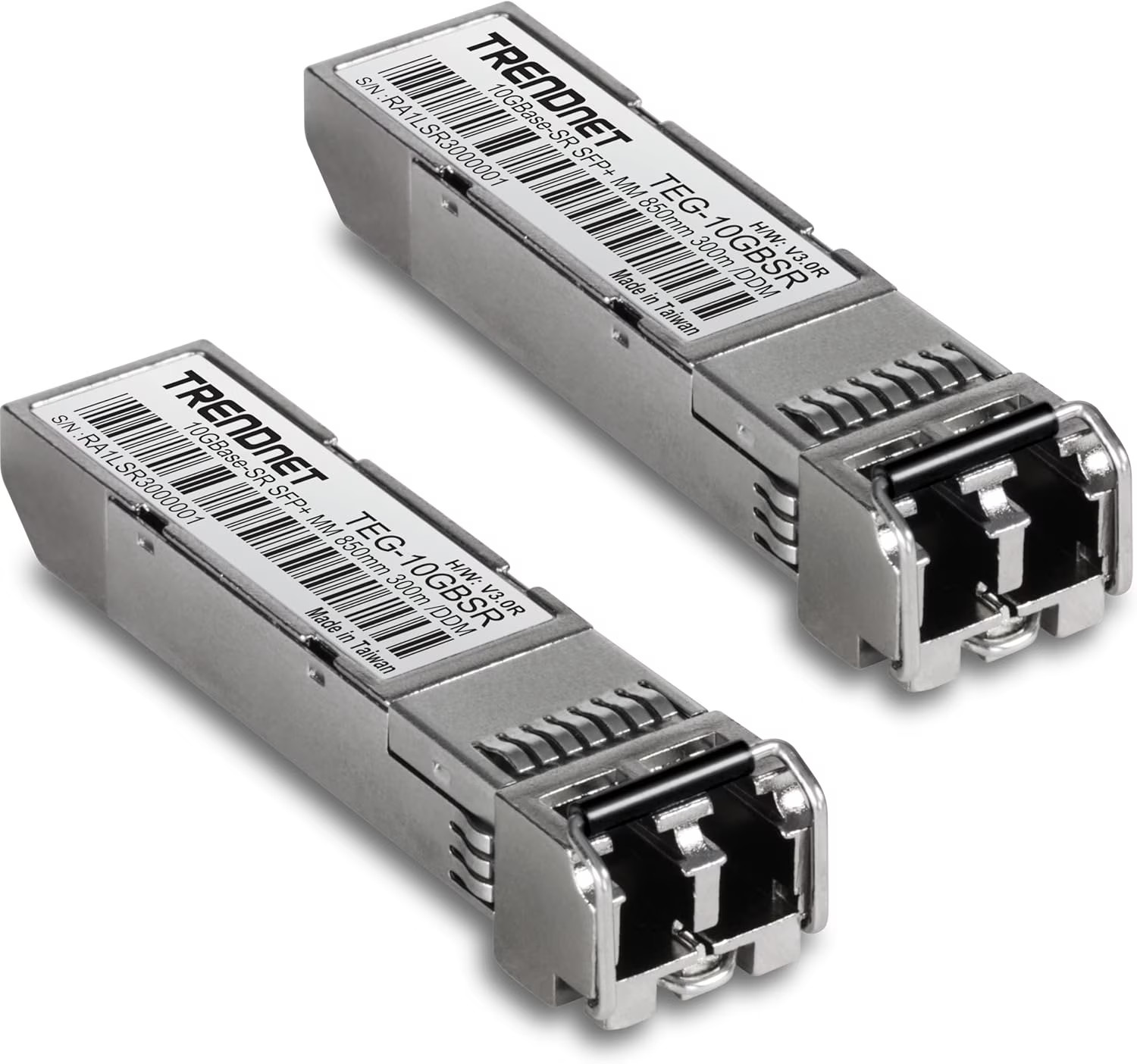 TRENDnet TEG 10GBSR/2,2-Pack 10GBASE-SR SFP+ Multi Mode LC Modules