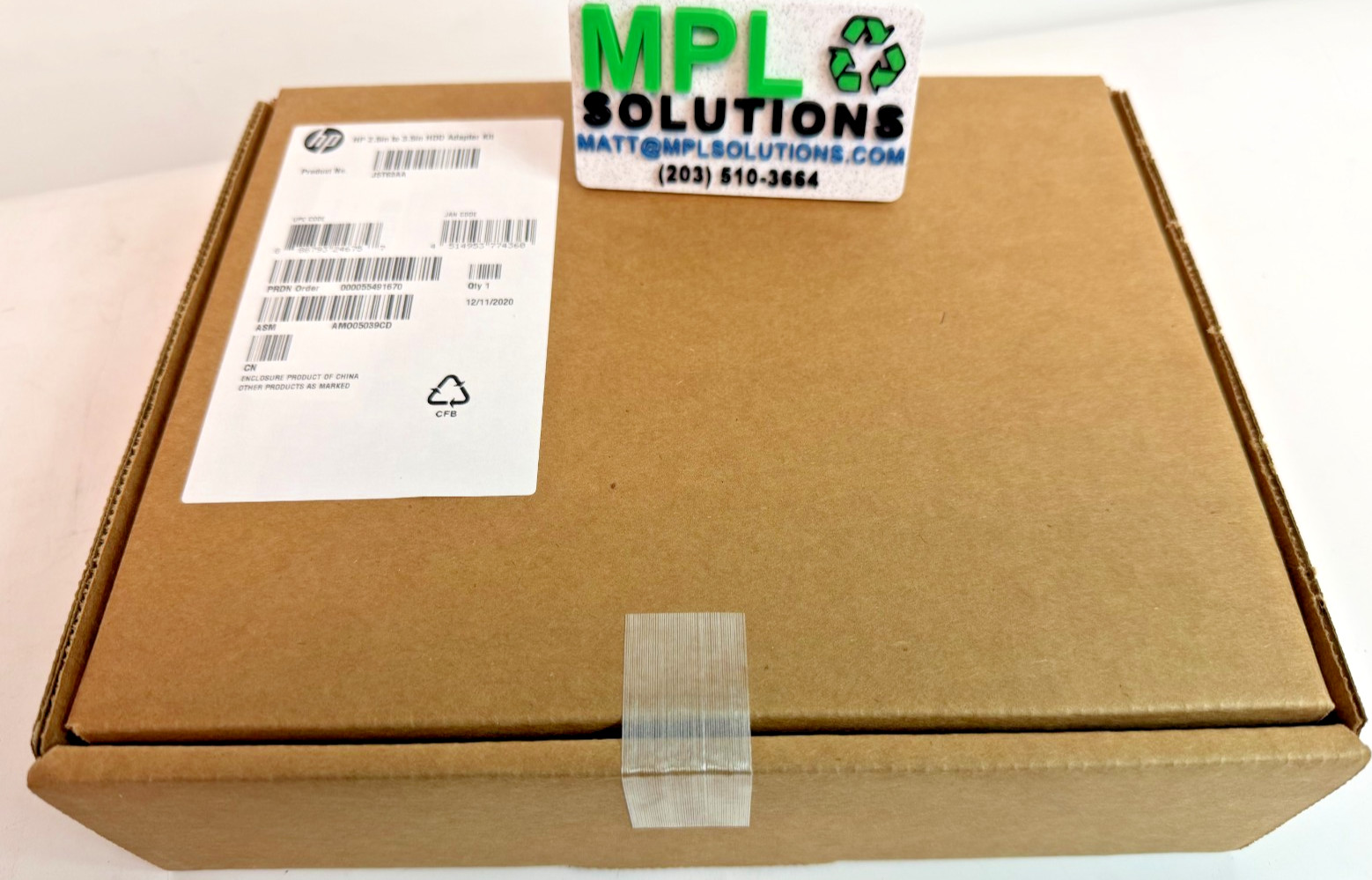 HP Drive Bay Adapter for 2.5″ HDD or SSD to 3.5″ Internal bay J5T63A 668261-001