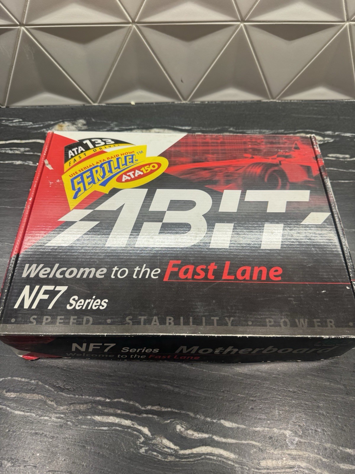 Abit NF7 motherboard — complete in original box Nos Vintage Retro Gaming