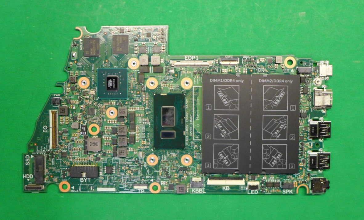NEW Dell Inspiron 15 7570 7573 Motherboard i7-8550U Quad Core XW62N