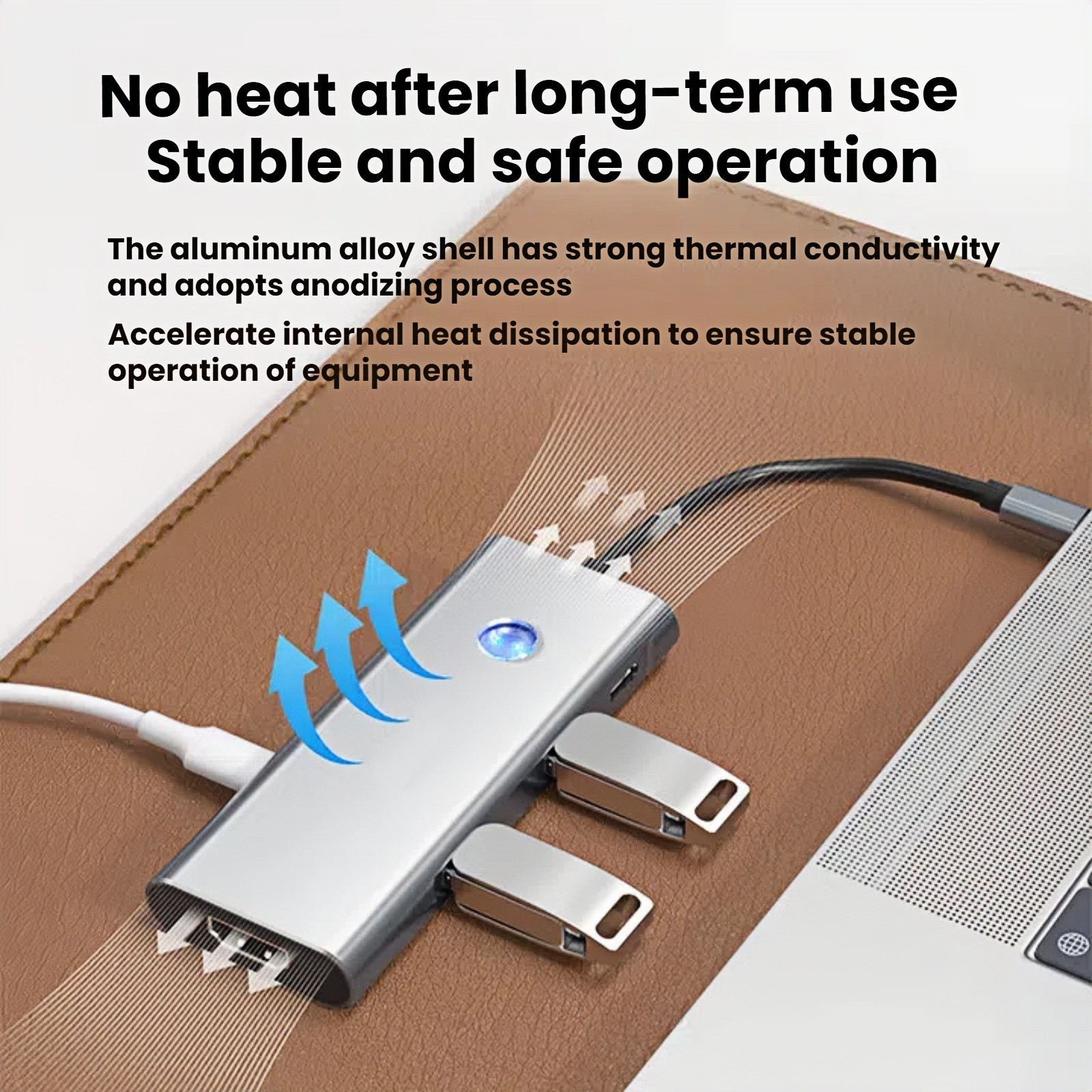 USB-C Docking Station with 4K HDMI,100W PD&10Gbps USB Data Ports For Laptop Ipad