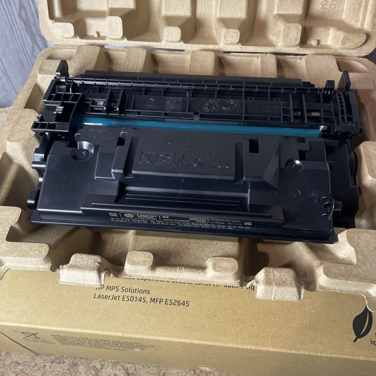 HP W9004MC Black Toner Cartridge USED for parts only. Original Box