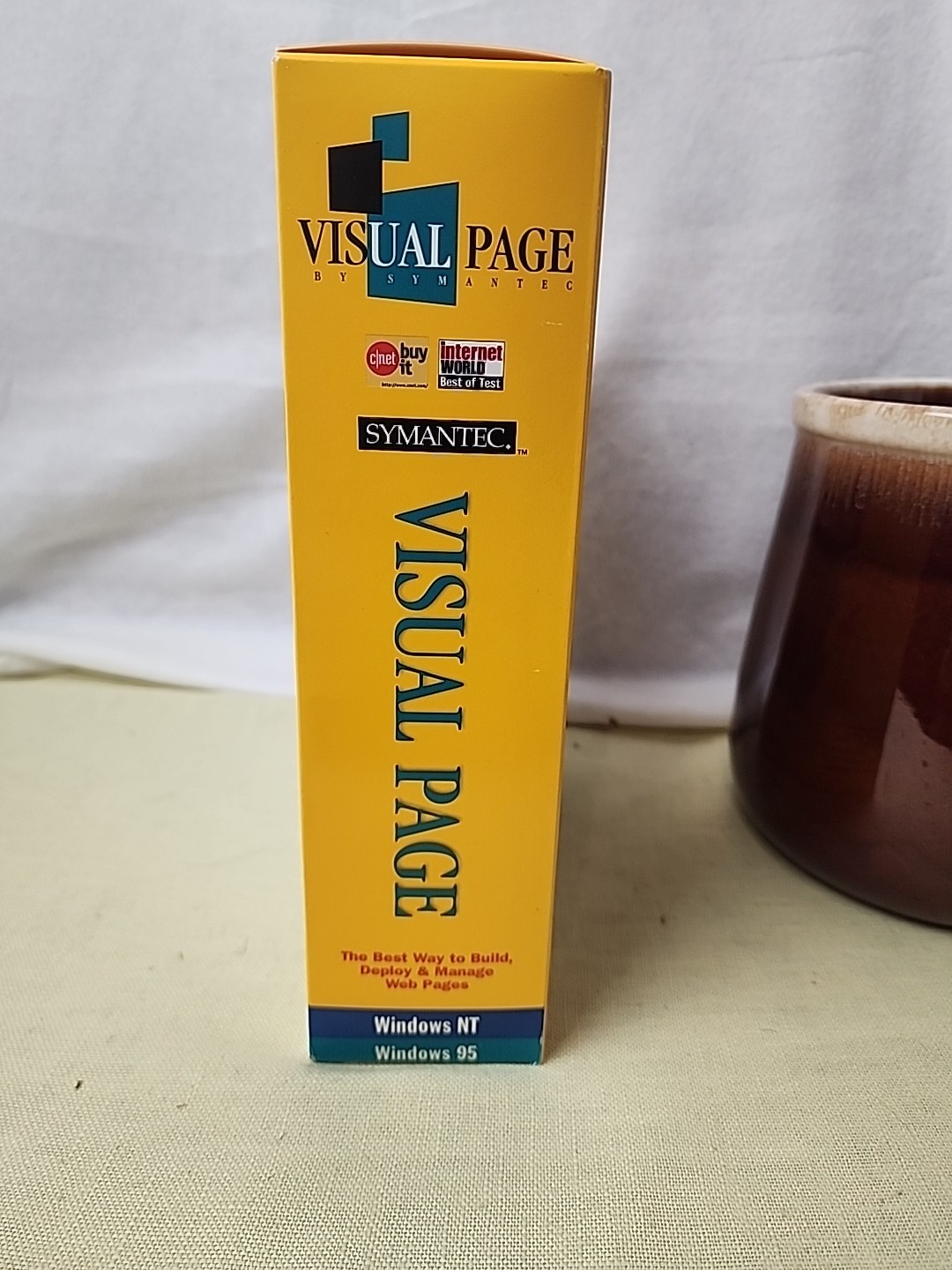Symantec Visual Page PC CD Windows 95 New In Box Software Web Page Builder Seal