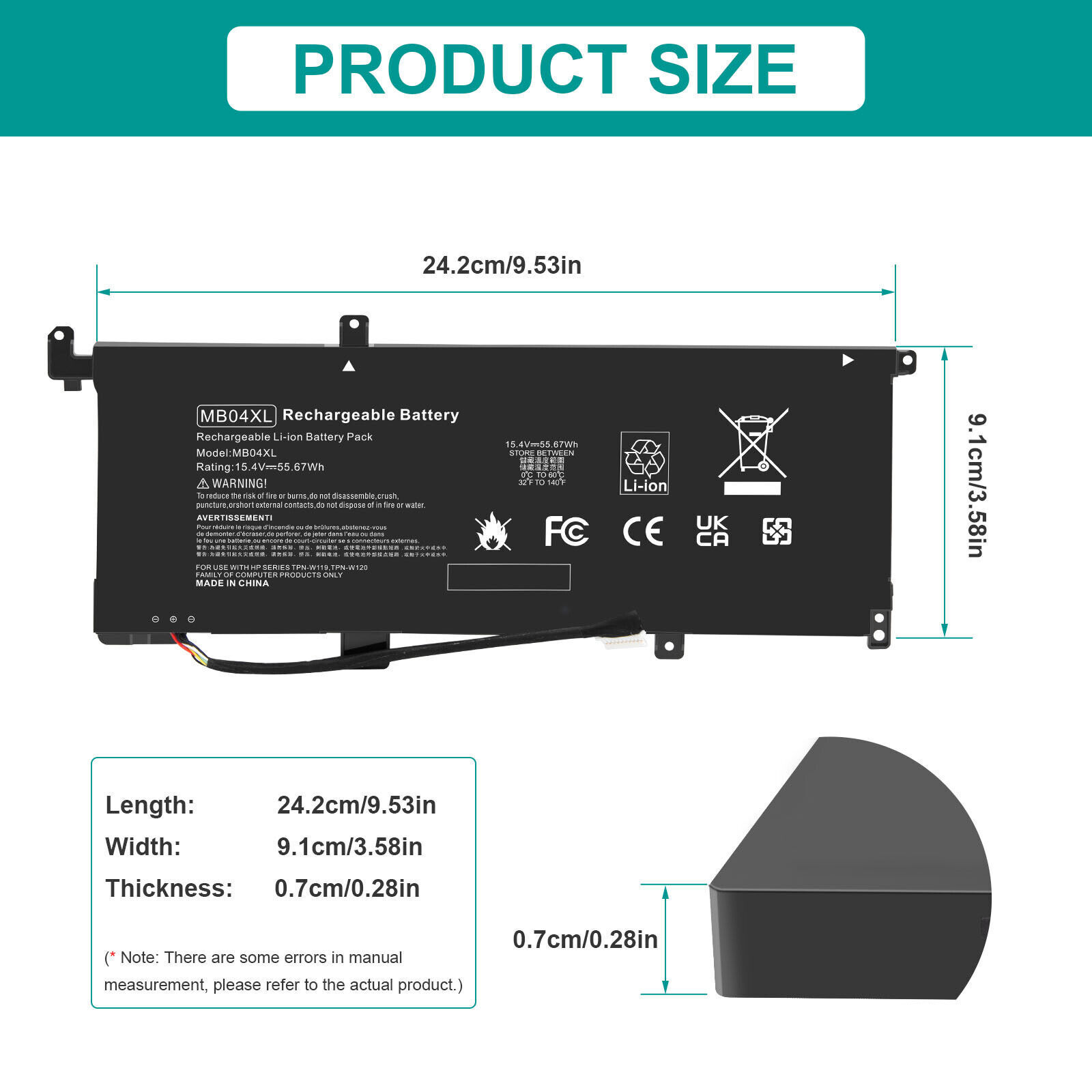 MB04XL Battery for HP Envy x360 m6-aq105dx m6-aq103dx m6-aq003dx m6-aq005dx PC