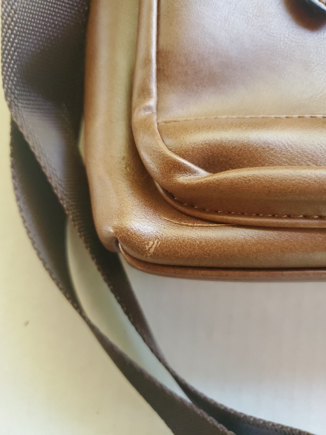 Goblin Plutus Leather Office / Laptop Bag 16in Wide x 11.5 Very Clean