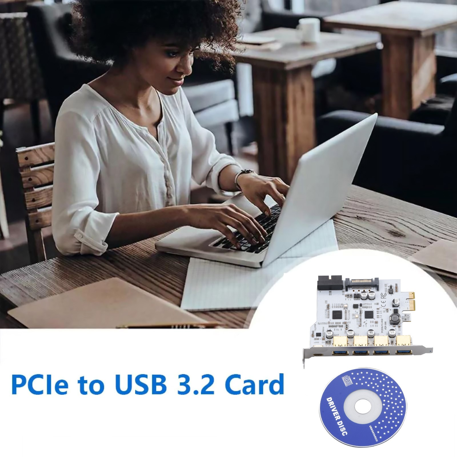 USB PCI-E Type C Expansion Card PCI Express PCI-E to USB 3.2 Gen1 Adapter Card