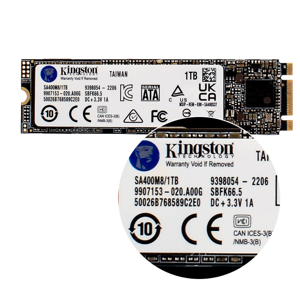 Kingston SSD A400 NGFF 1TB 2TB 480GB 2.5 Inch NVME PCle Solid State Drive PC Lot