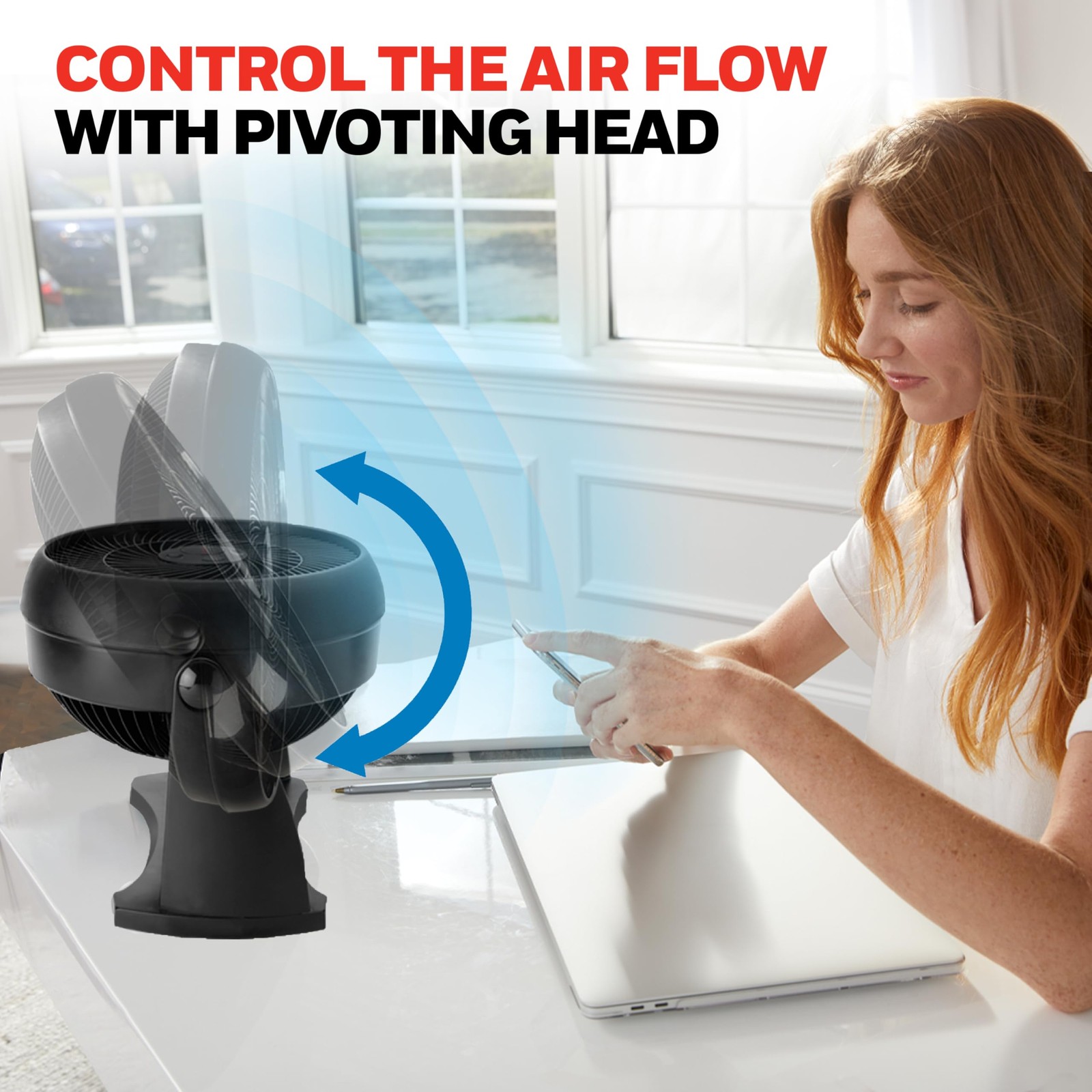 Honeywell TurboForce Air Circulator, Small Tabletop Fan, Quiet Small, Black