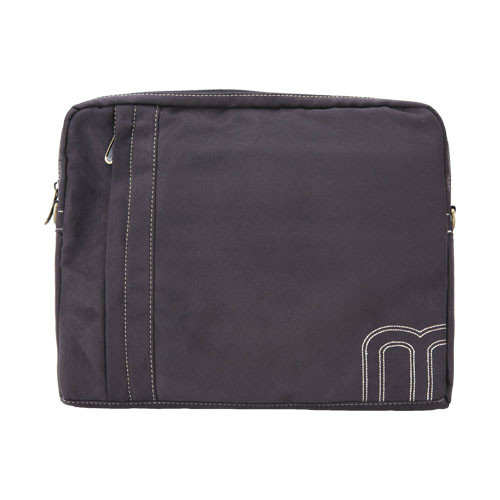 miim Soft Gold Faux Suede 11″ inch Laptop Sleeve (Black) with Shoulder Strap