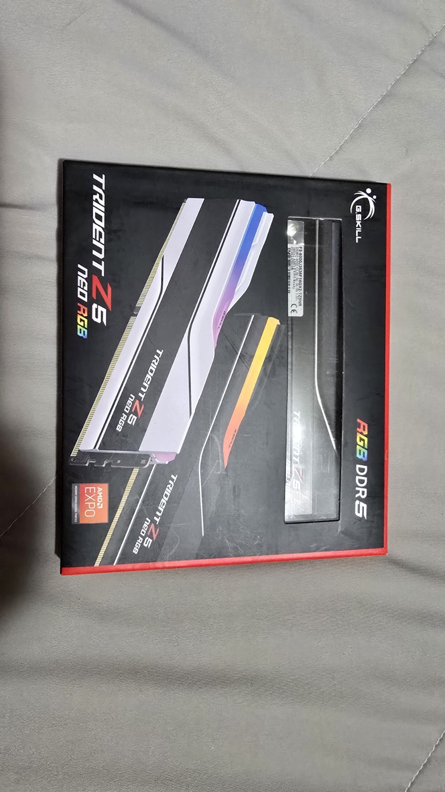 G.Skill Trident Z5 RGB 32GB (2 x 16GB) DDR5-6000 PC5-48000 CL36 Dual Channel
