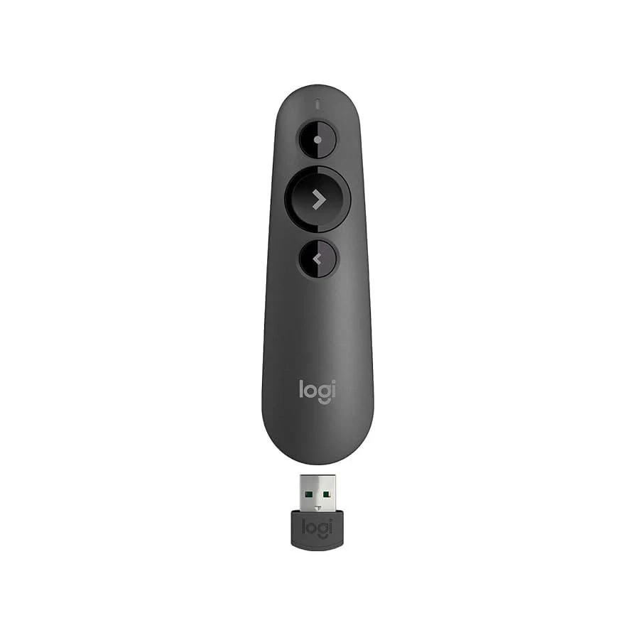 Logitech – R500s Presenter Bluetooth and USB Remote Control – Graphite MR